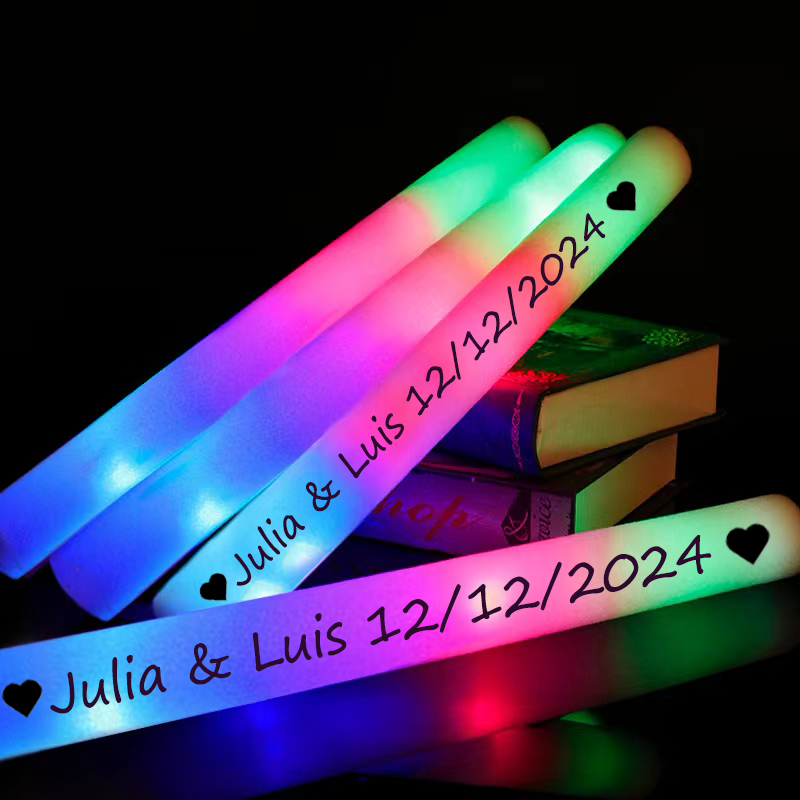 Wedding Supply Bulk - 30Pcs LED Glow Sticks Bulk Colorful