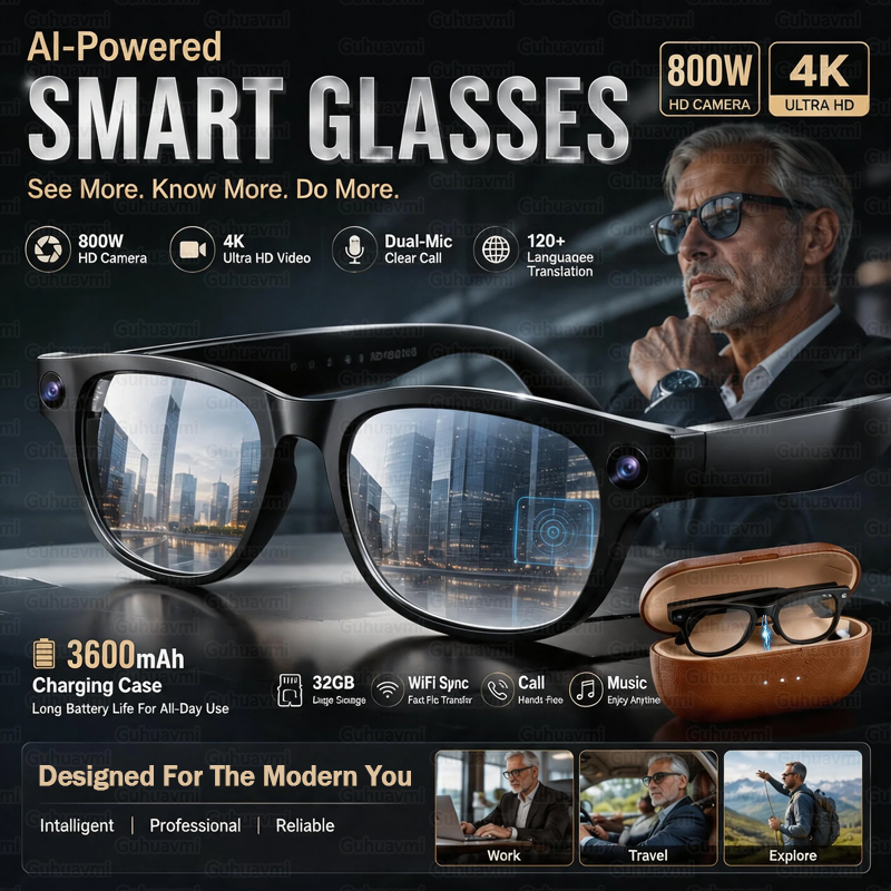 Wedding Power Supply - 3600mAh Power Bank AI Smart Sunglasses