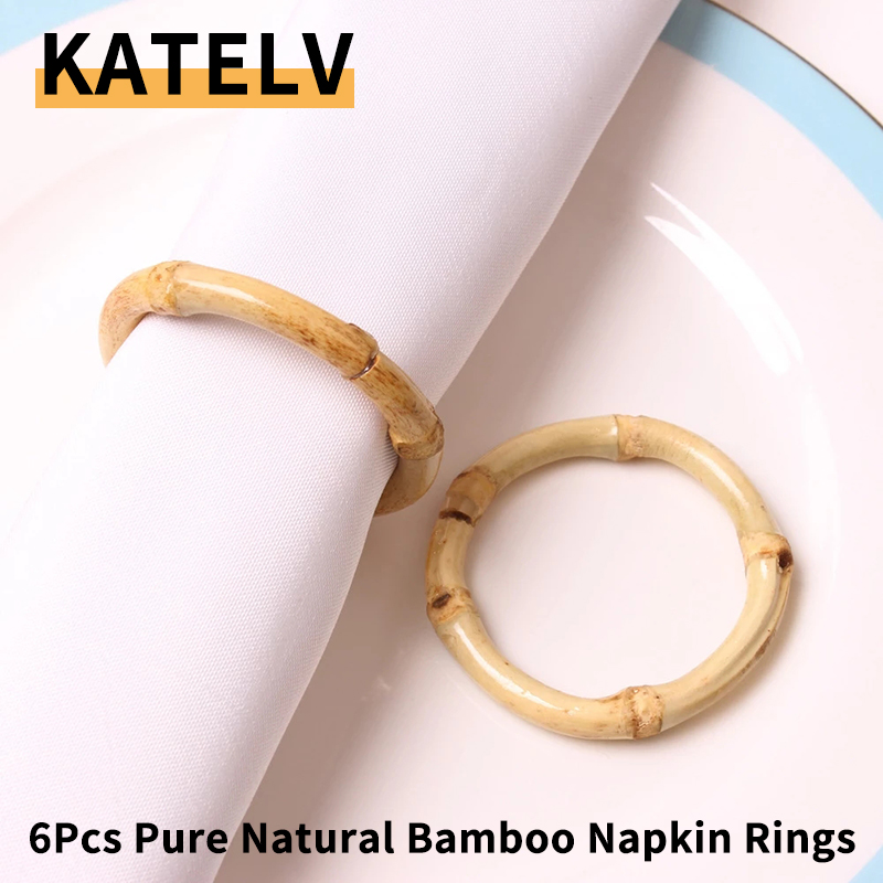 6Pcs Napkin Rings Set Handmade - Wedding Ceremony Supply review and price