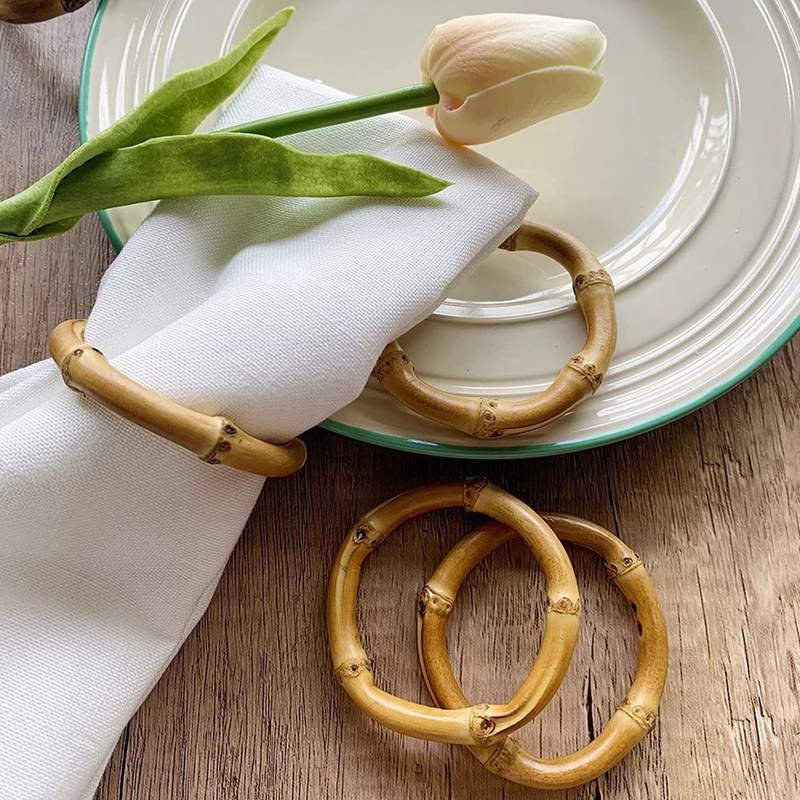 6Pcs Napkin Rings Set Handmade - Wedding Ceremony Supply review and price