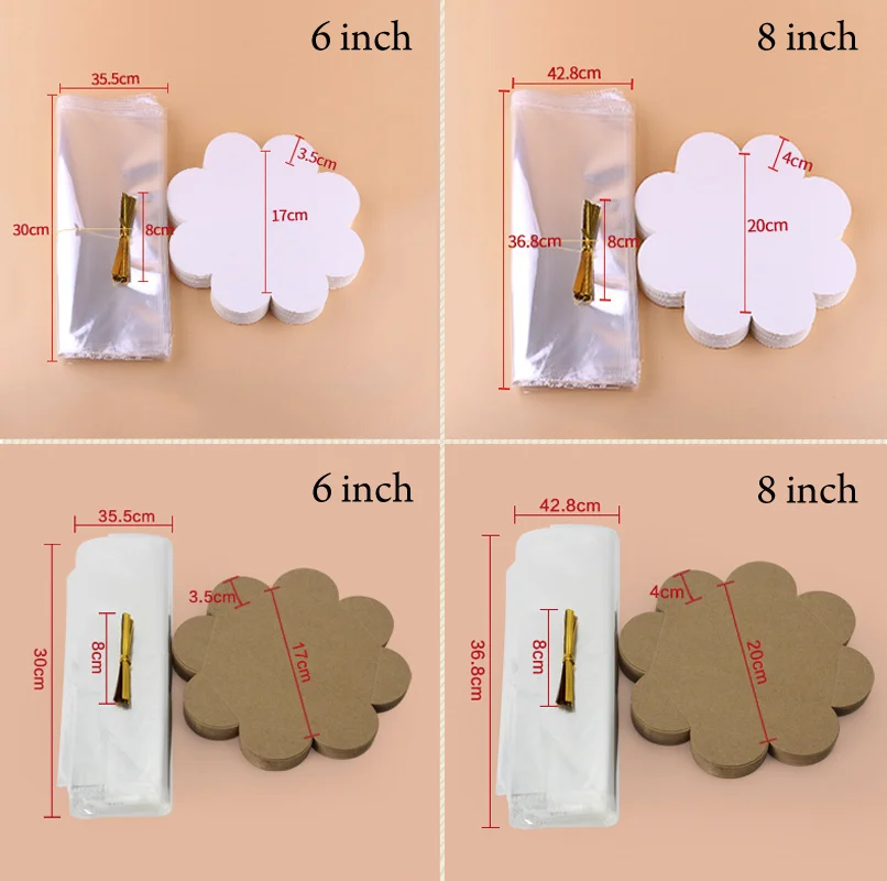 10pcs 6/8inch Chiffon Cake Pac - Wedding Supply Shops review and price