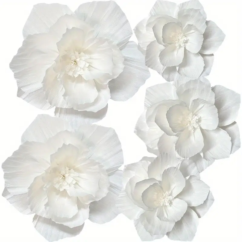 5 Packs of White Paper Flowers - Wedding Power Supply review and price