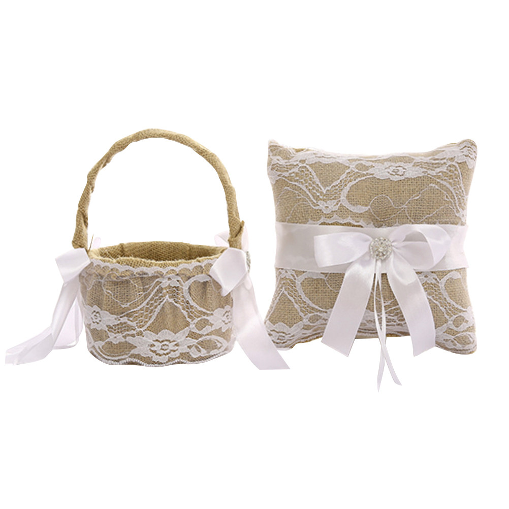 1Set Wedding Ring Pillow Lace  - Wedding Ceremony Supply review and price