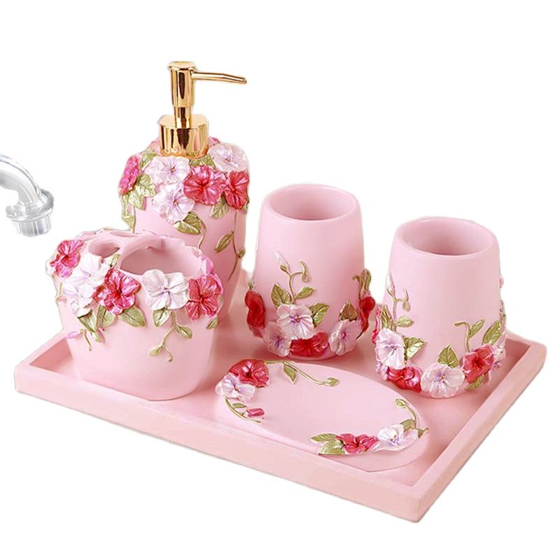 Wedding Gift Kit-Pink Rose Flo - Wedding Bathroom Supply Kit review and price