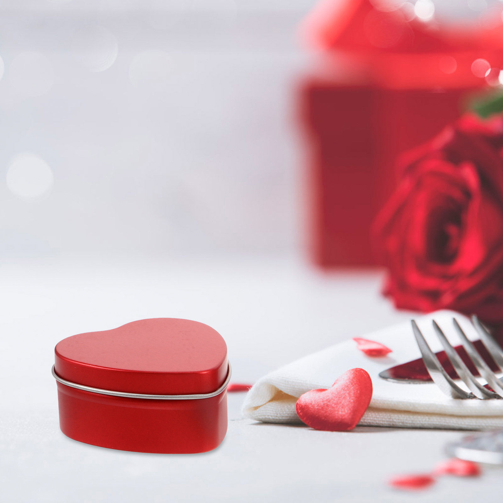 6Pcs Heart Design Matte Tin Bo - Wedding Solution review and price