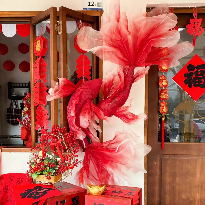 1Pc Handmade Red Fish Koi Scen - Wedding Supply Shops review and price