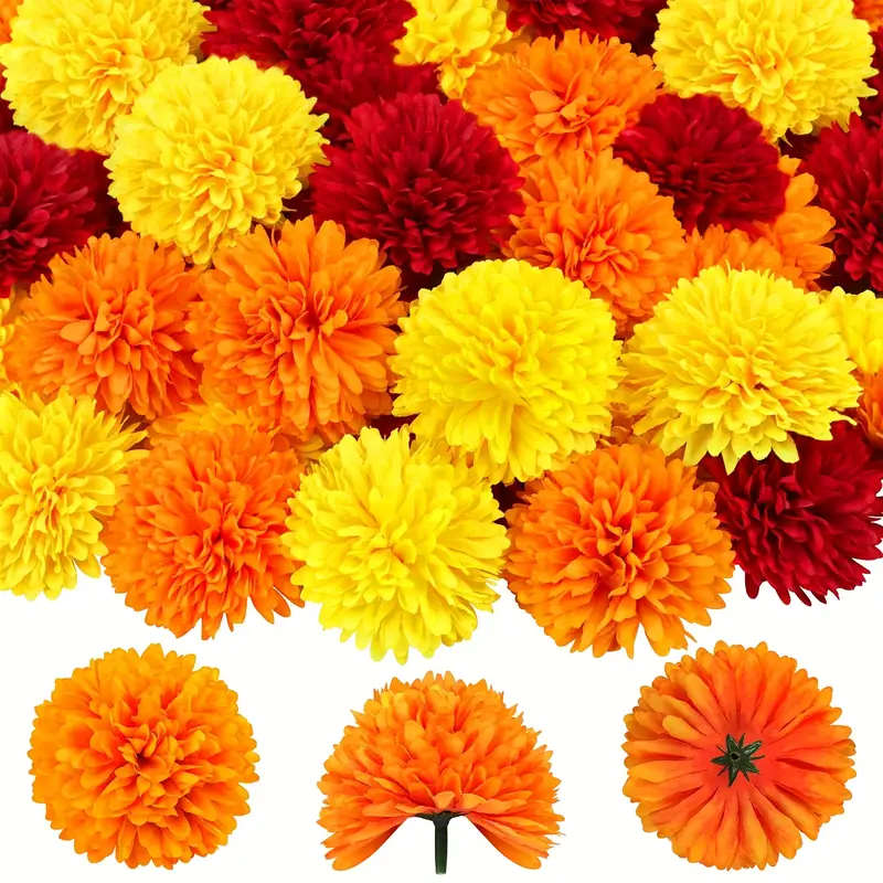 Artificial Carnation Marigold  - Indian Wedding Decor Supply review and price