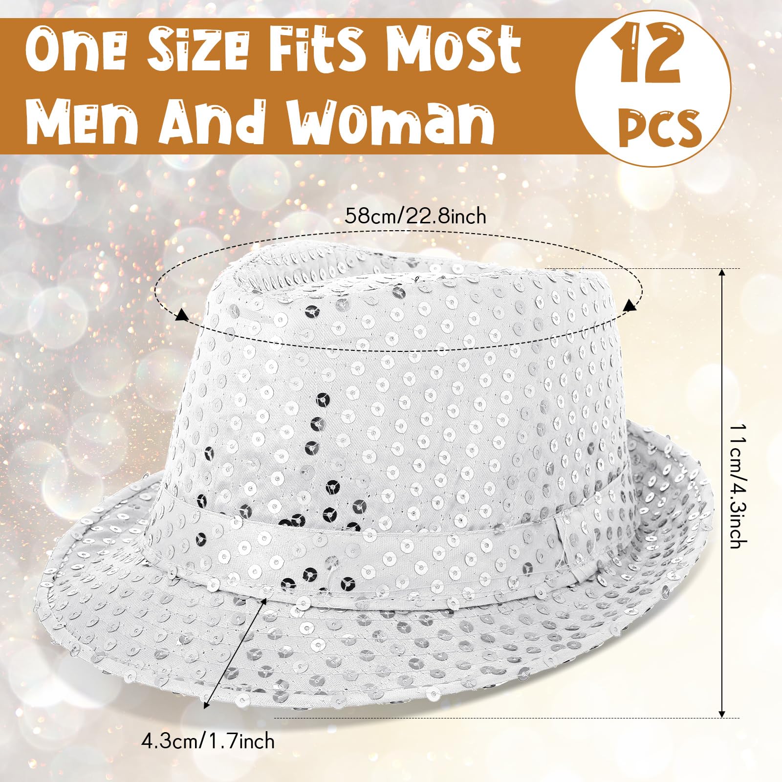 12-36Pcs Sequin Hats Bulk Glit - Wedding Supply Bulk review and price