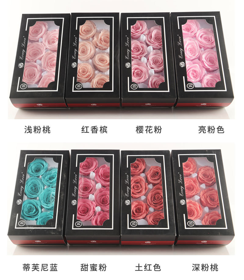 6pcs Eternal Rose Flower Heads - Wedding Supply Bulk review and price