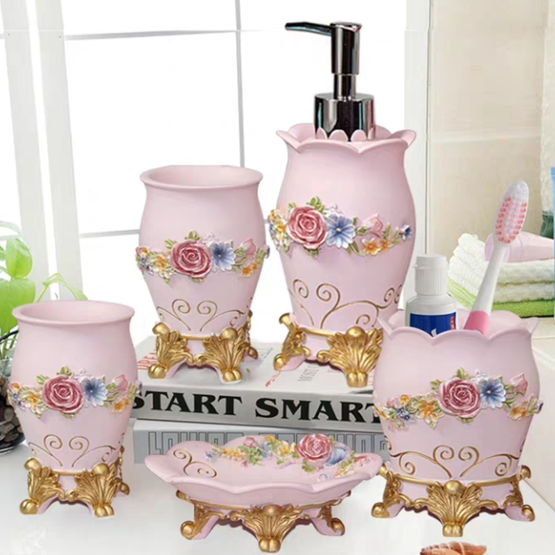 5pcs Fashion Bathroom Supplies - Wedding Bathroom Supply Kit review and price