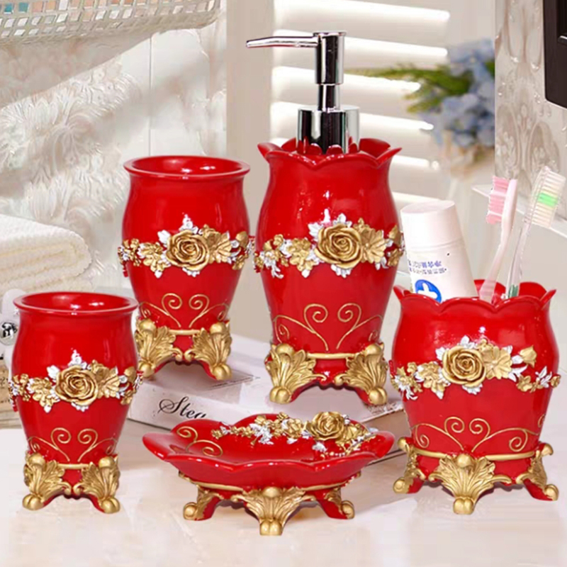 5pcs Fashion Bathroom Supplies - Wedding Bathroom Supply Kit review and price