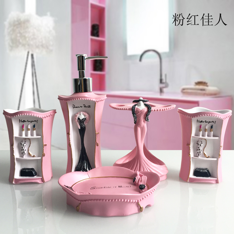 5pcs Fashion Bathroom Supplies - Wedding Bathroom Supply Kit review and price