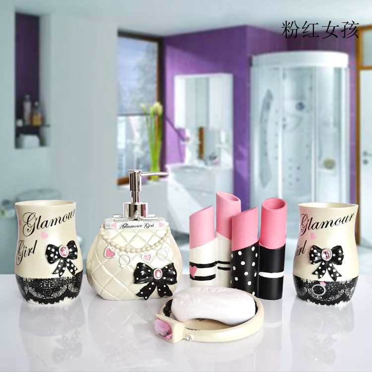 5pcs Fashion Bathroom Supplies - Wedding Bathroom Supply Kit review and price