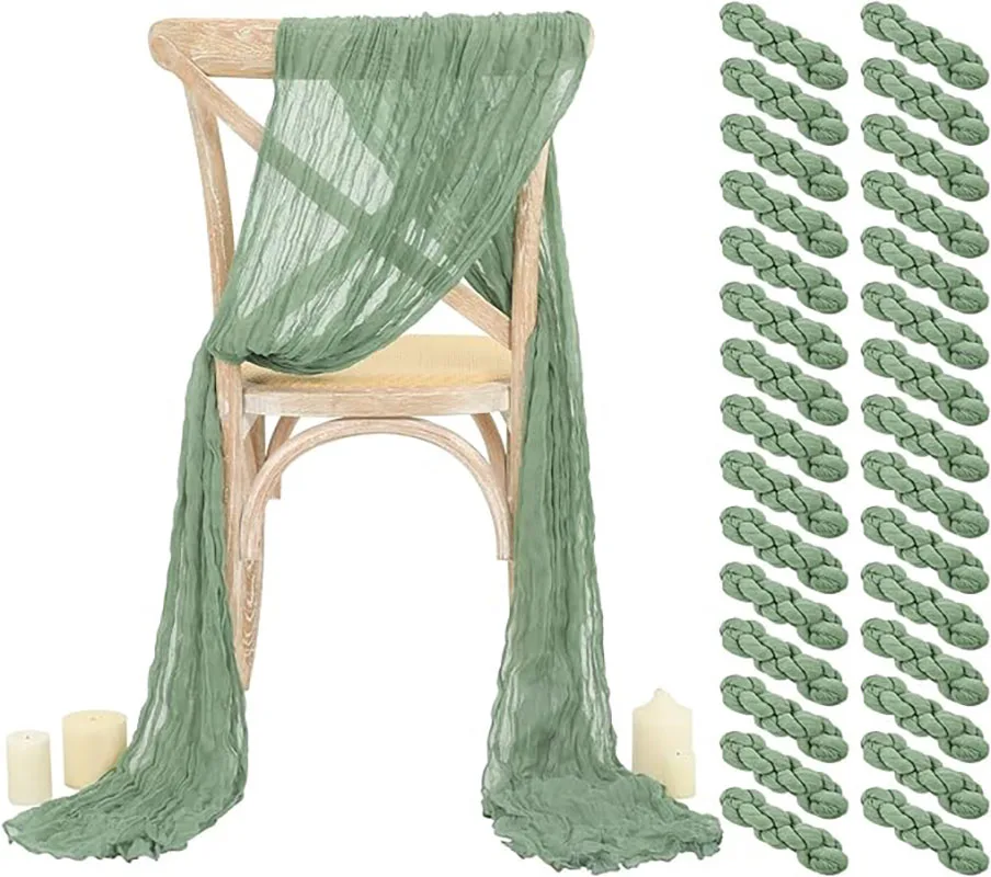 30PCS Sage Green Cheesecloth C - Wedding Ceremony Supply review and price