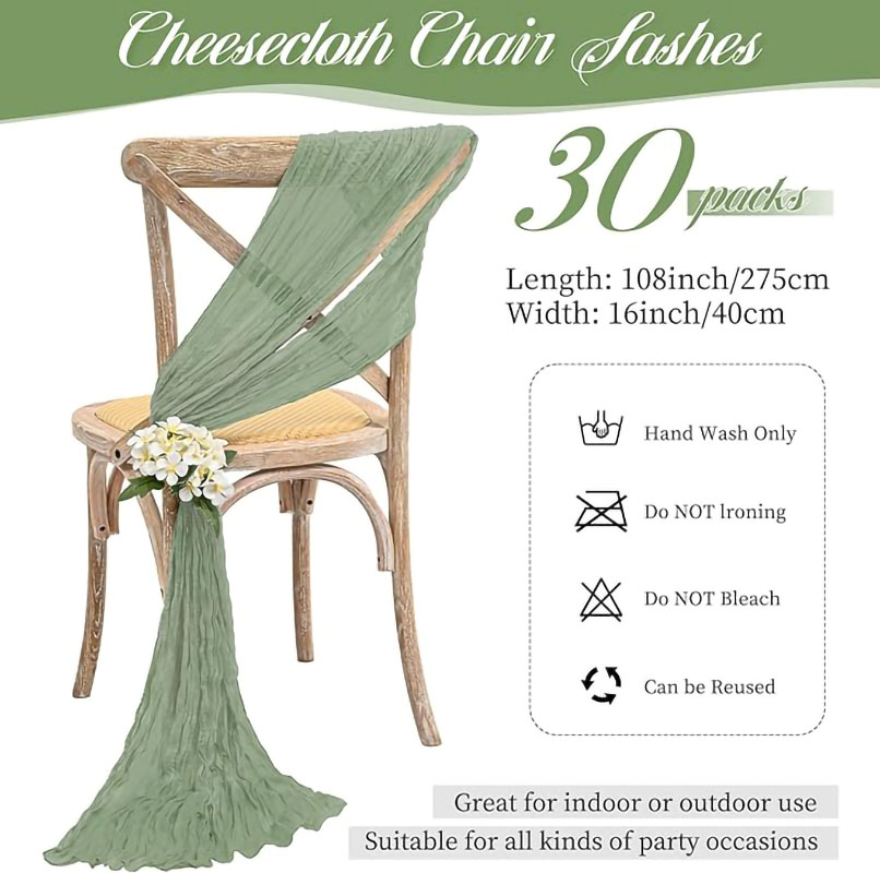 30PCS Sage Green Cheesecloth C - Wedding Ceremony Supply review and price