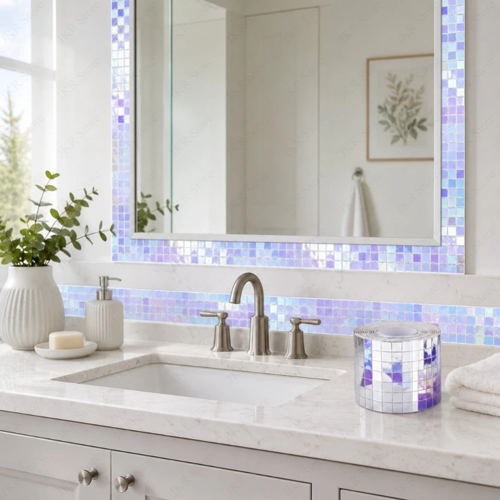 Mini Square Mirror Mosaic Tile - Wedding Bathroom Supply Kit review and price