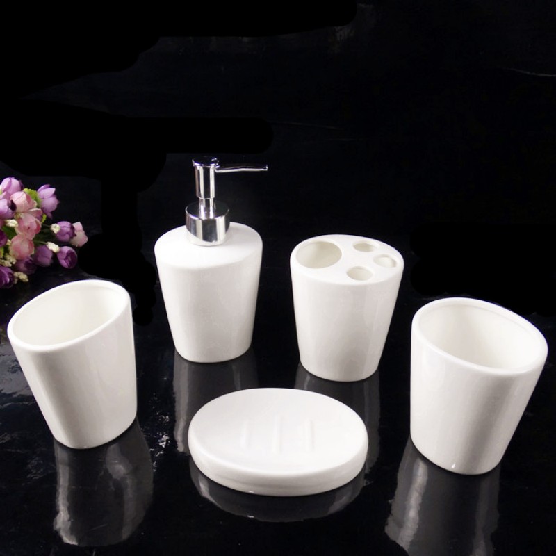 White Ceramic Bathroom Supplie - Wedding Bathroom Supply Kit review and price